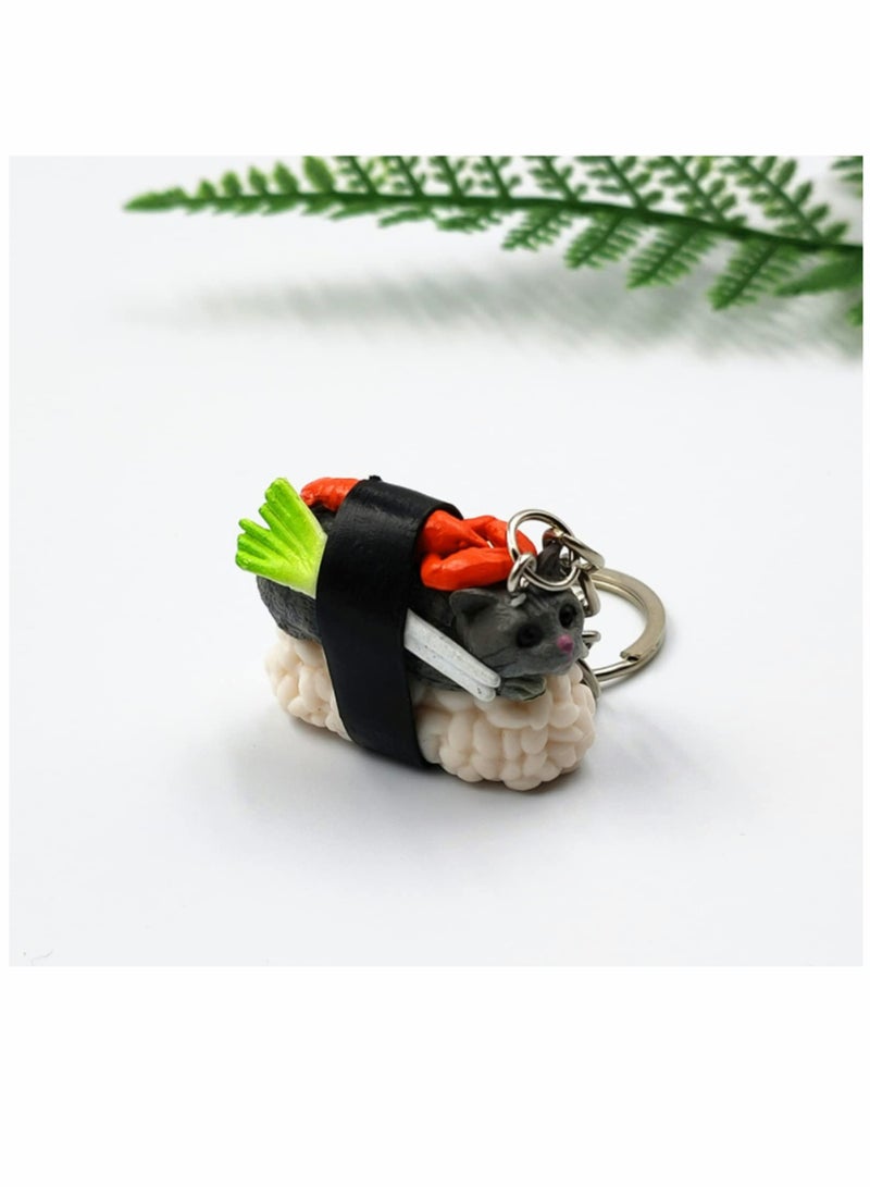 SYOSI Cat Keychain Gift for Women, Cat Keyring Cute Funny Mini Pendent Jewelry Present for Girlfriend, Friend, Mom, Grandma, Birthday Party Well for Cellphone, Handbag, Purse - Image 3