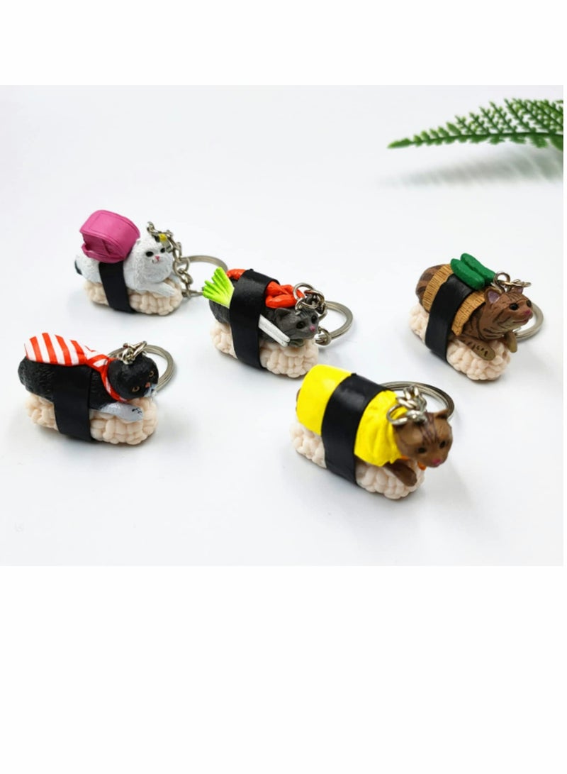 SYOSI Cat Keychain Gift for Women, Cat Keyring Cute Funny Mini Pendent Jewelry Present for Girlfriend, Friend, Mom, Grandma, Birthday Party Well for Cellphone, Handbag, Purse - Image 2