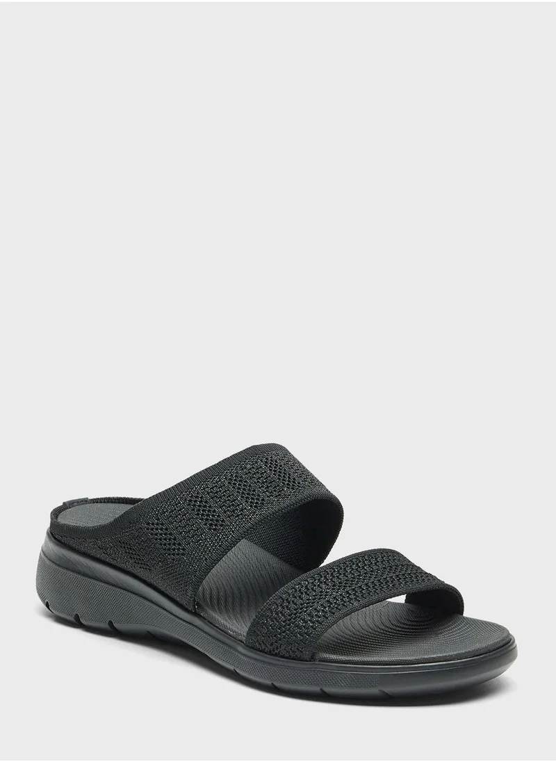 شو اكسبرس صنادل ويدج بحزام مزدوج