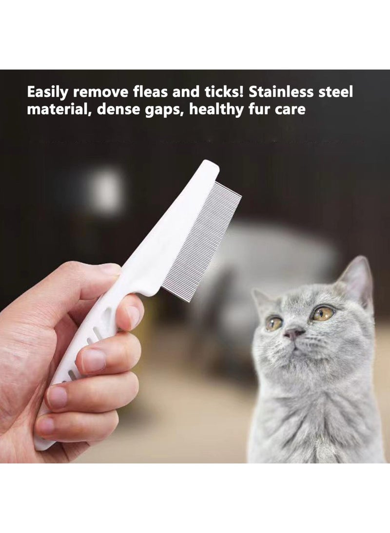 Flea Comb for Pets Dogs Cats, Dog Hair Comb Grooming Tool for Removing Tear Stains Fleas Dandruff Lice - Image 4