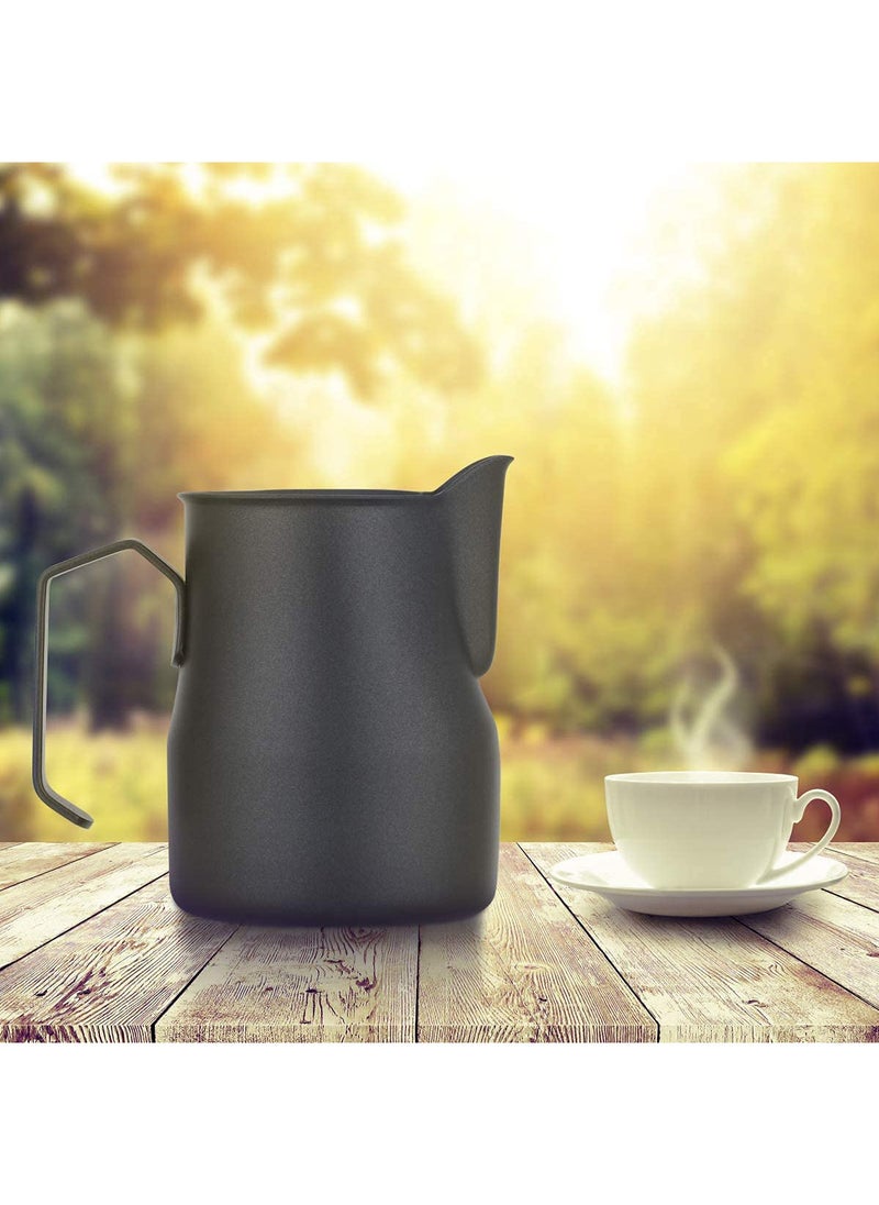 MIBRU Milk Frothing Pitcher Jug Latte Art Cup Barista Kitchen Home Espresso Steaming Coffee Pitcher 350ml  - Image 4
