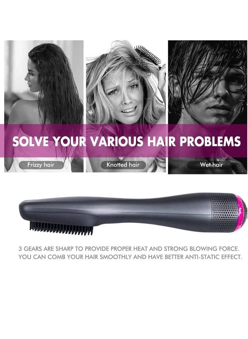 2 In 1 Professional Hair Dryer Brush Negative Ion Blow Dryer Straightening Brush Hot Air Styling Comb Electric Hair Straightener Styler - Image 3