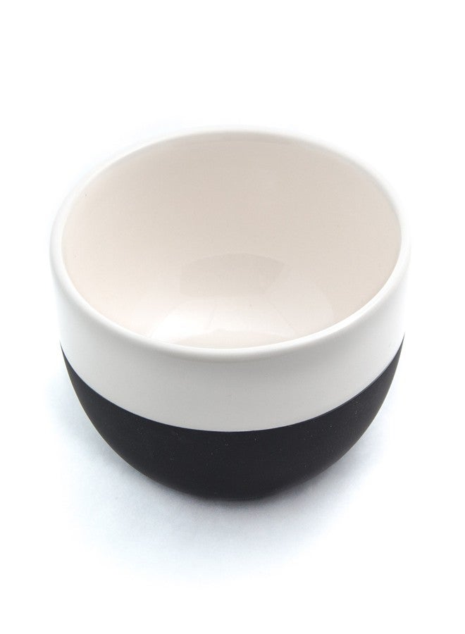 Magisso White Line Naturally Cooling Ceramic Dessert Cup, Black, Small - Image 2