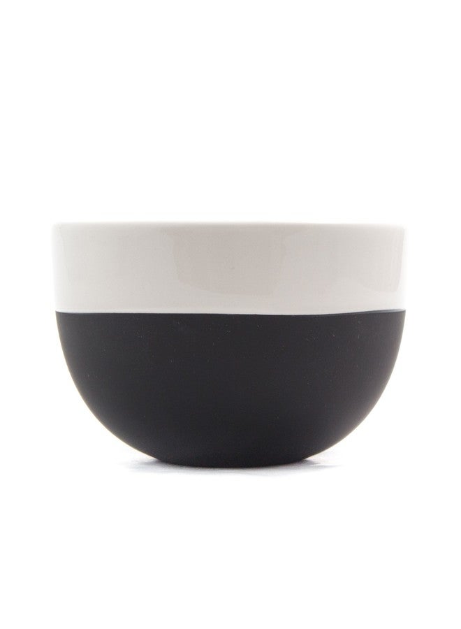 Magisso White Line Naturally Cooling Ceramic Dessert Cup, Black, Small - Image 3
