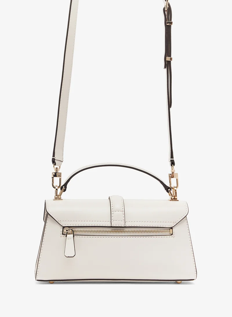GUESS Queensland Top Handle Flap Shoulder Bag