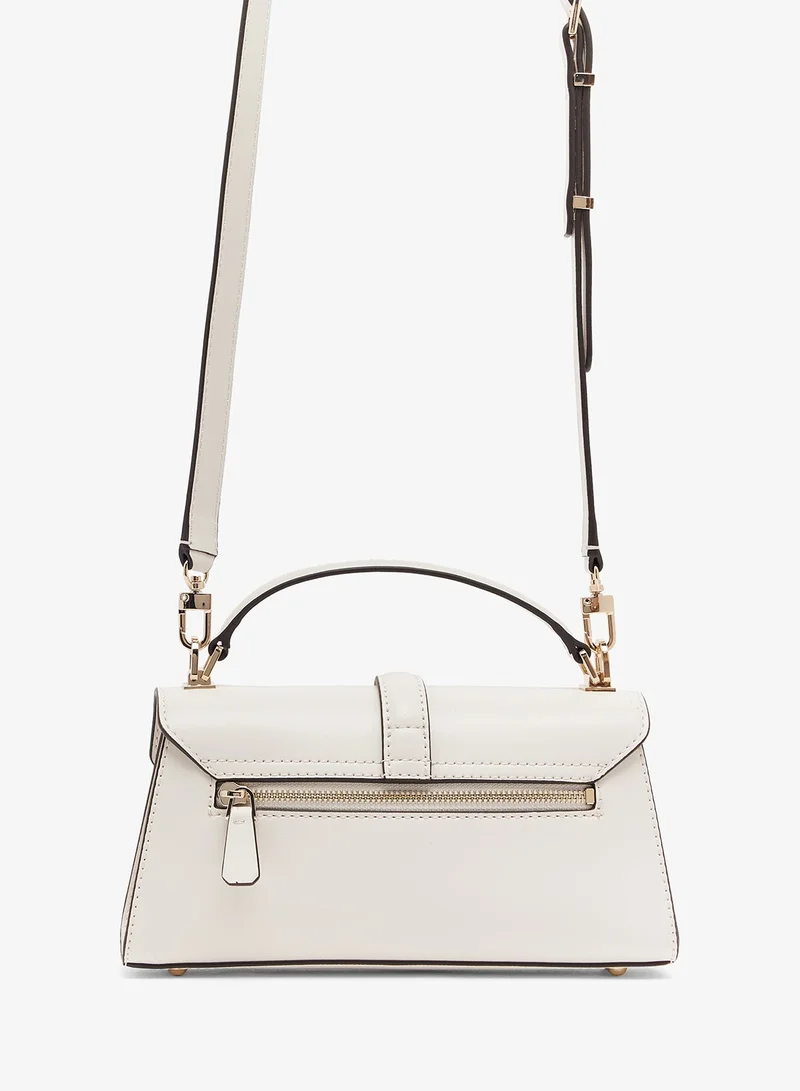 GUESS Queensland Top Handle Flap Shoulder Bag