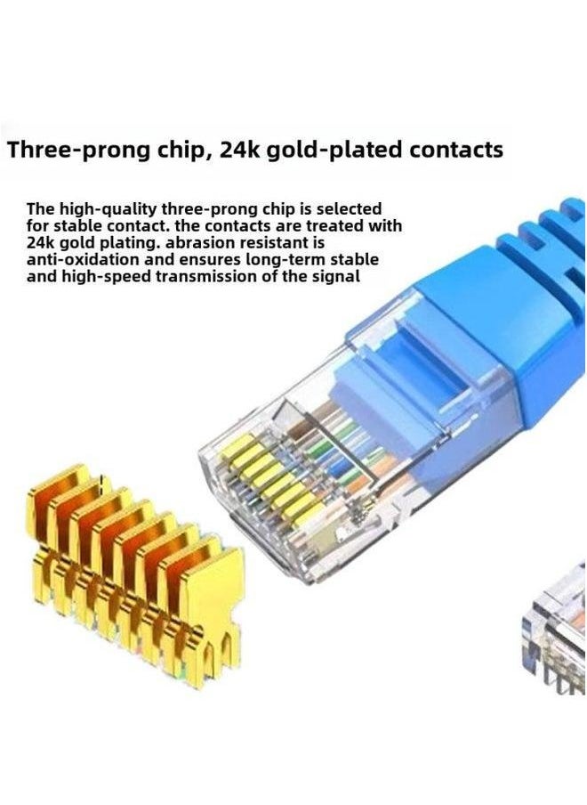 Generic Gigabit Network Cable Blue Unshielded Super Class 6 Jumper 1 M/2 M/5 M Router Computer Finished Cat6-Color:Blue [pure Copper]-Line Length:40m  - Image 3