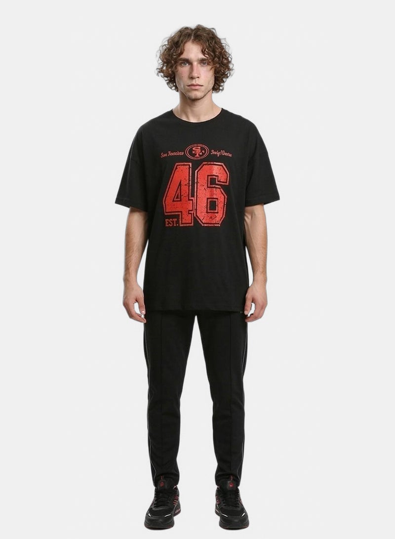 Ravin Men's SF 46 Oversized Distressed Graphic T-Shirt - Image 4
