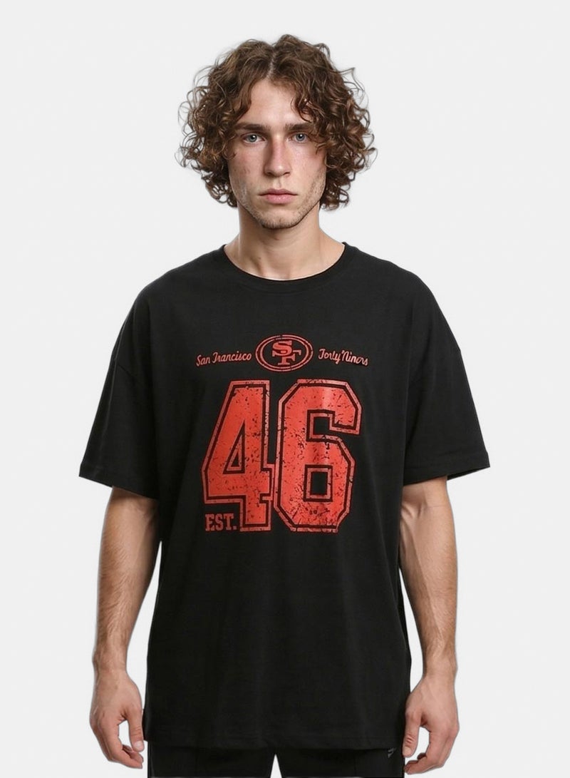 Ravin Men's SF 46 Oversized Distressed Graphic T-Shirt - Image 1