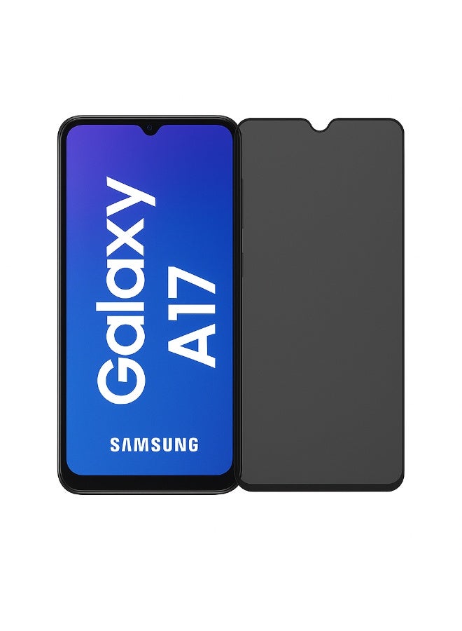 Original Privacy Screen Protector for Samsung Galaxy A17 – Anti-Static Tempered Glass with ESD Privacy, 9H Hardness, Anti-Peep, Dust-Proof, Super Smooth Touch - Image 1
