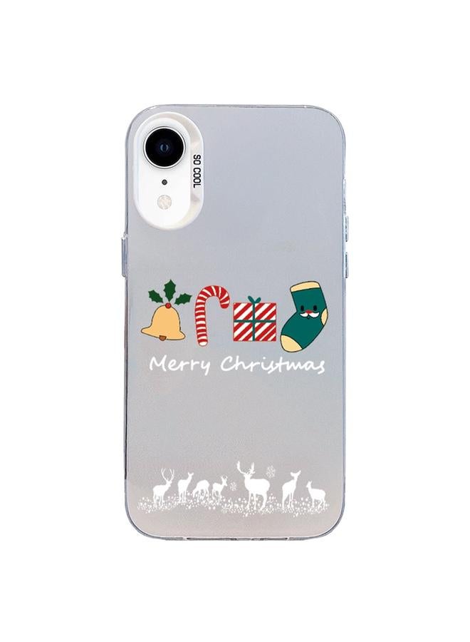 اس-توب جراب لهاتف iPhone XR من سلسلة Christmas Series PC بغطاء كامل ونمط هاتف - Image 1