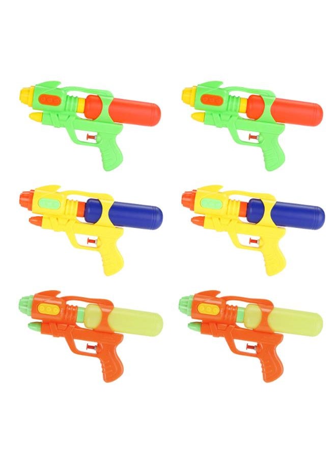 Fun-Here Water Guns 9 Inch 6 Packs for Kids Adults Multicolor Squirt Gun in Party Pool Bath Favors Indoor Outdoor Funy Summer Toy (Pack of 6) (9 Inch) 