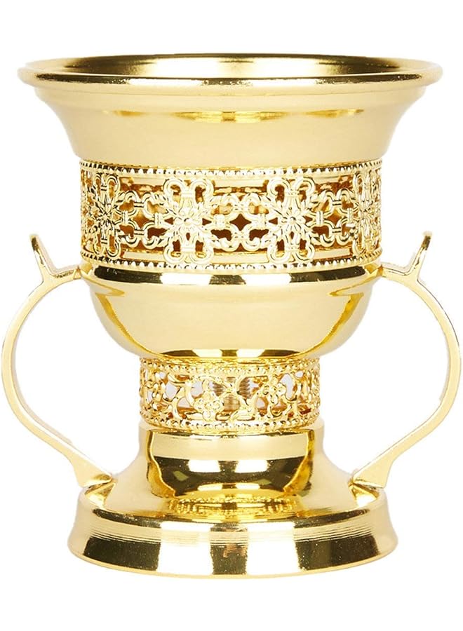 Bakhoor Charcoal Incense Burner Silver And Gold - Image 1