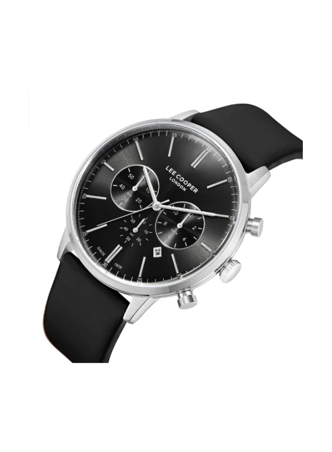 لي كوبر Men's Leather Multi Function Watch LC08043.351 - 45 mm