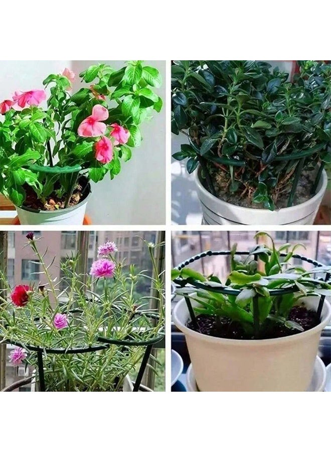 Generic 4 pairs of plastic semi-circular greenhouse frames, used for potted and garden flower support, anti lodging special flower racks, climbing vine and leaf protection support racks, with arbitrary colors  - Image 5