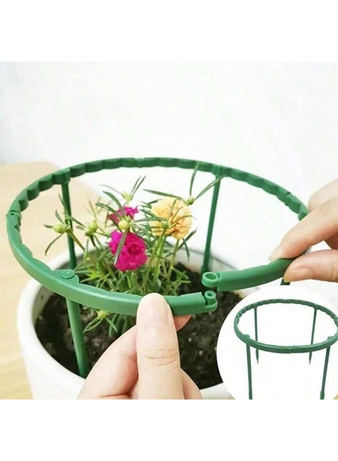 Generic 4 pairs of plastic semi-circular greenhouse frames, used for potted and garden flower support, anti lodging special flower racks, climbing vine and leaf protection support racks, with arbitrary colors  - Image 3
