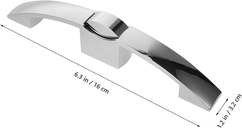 Rv Door Pull Handle Stylish Cabinet Door Handle for Trailers and Campers Easy Installation with Mounting Screws Versatile Design for Various Settings - Image 5