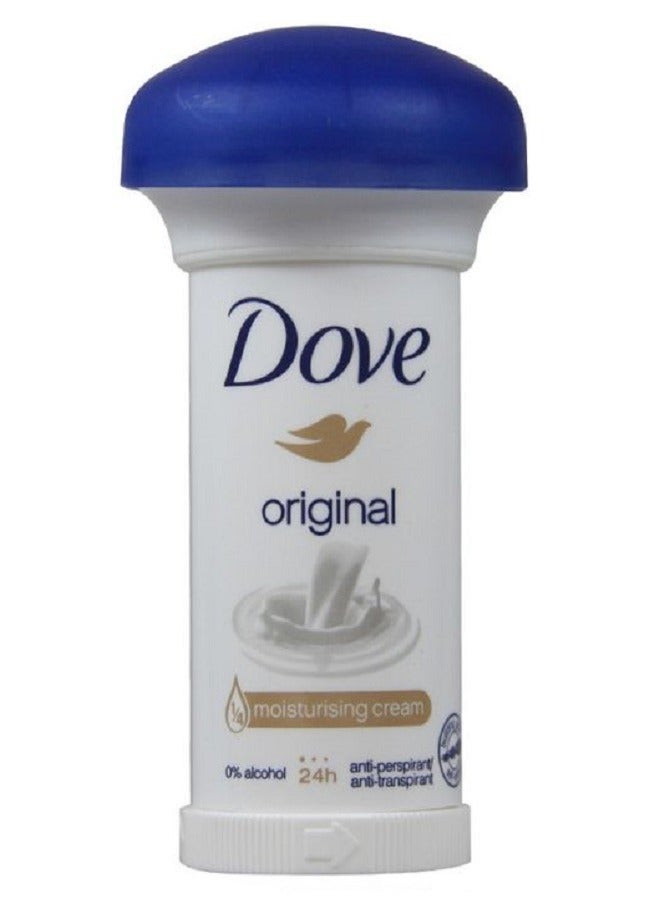 Dove Original Mushroom 24 Hour Anti-Perspirant 1/4 Moisturising Cream 50ml - Image 2
