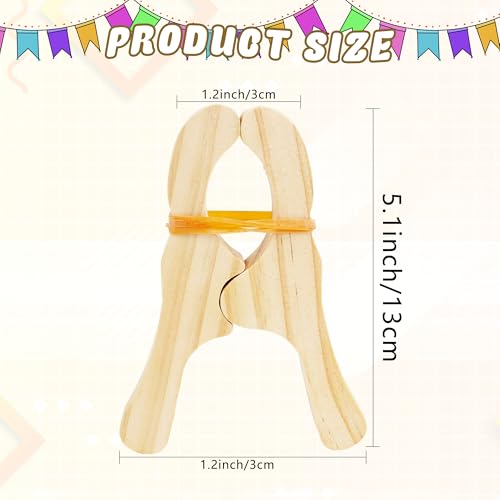 Norcoin 10 Pcs Wooden Game Clips Set for Fort Building and Play Kids School Playground Building Games Silk Clips - Image 5