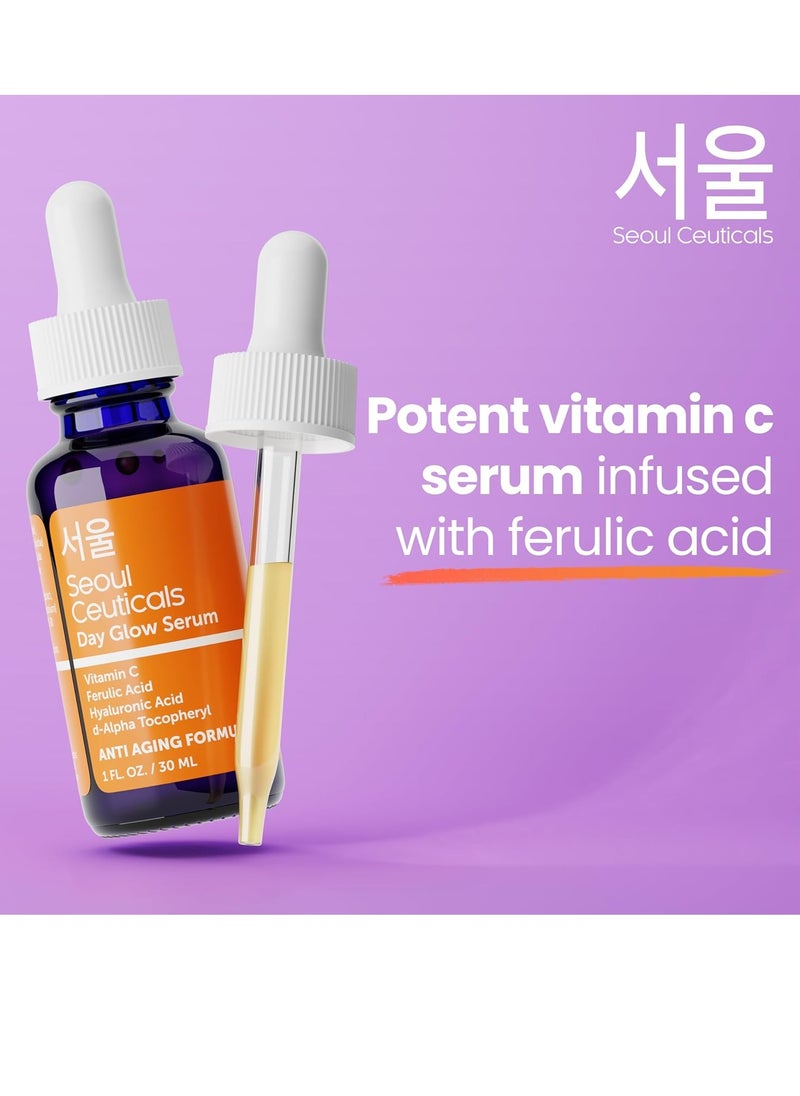 seoulceuticals SeoulCeuticals Korean Skin Care 20% Vitamin C Hyaluronic Acid Serum + CE Ferulic Acid - Potent Anti Aging, Anti Wrinkle Korean Beauty 1oz  - Image 3
