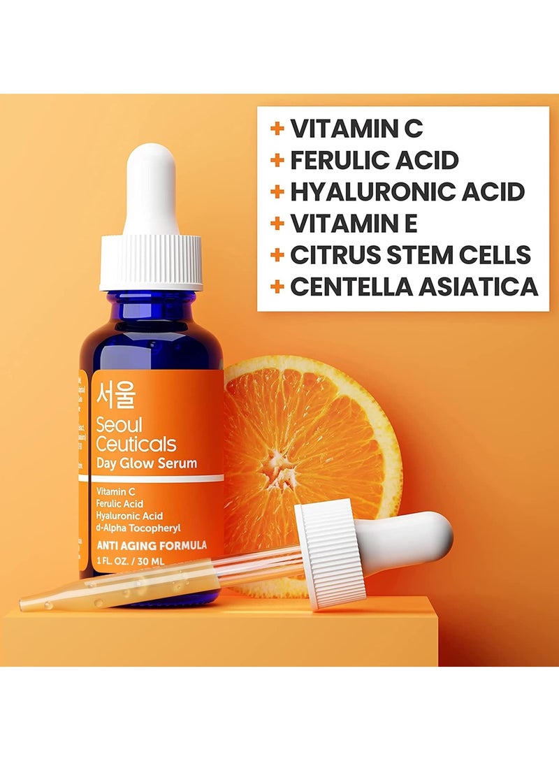 seoulceuticals SeoulCeuticals Korean Skin Care 20% Vitamin C Hyaluronic Acid Serum + CE Ferulic Acid - Potent Anti Aging, Anti Wrinkle Korean Beauty 1oz  - Image 4