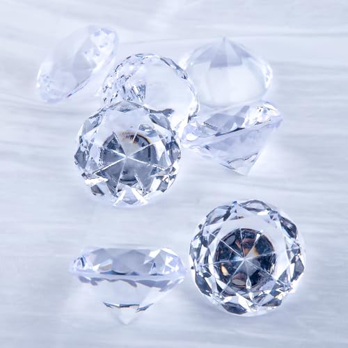 Niceup 26PCS Fake Diamonds Gem Toys 15in Clear Pool Diving Gems Acrylic Plastic Gemstones for Kids Party Dcor Jewels Treasure Hunt Hiding Sensory Bin Filler Toys Craft Supplies - Image 5