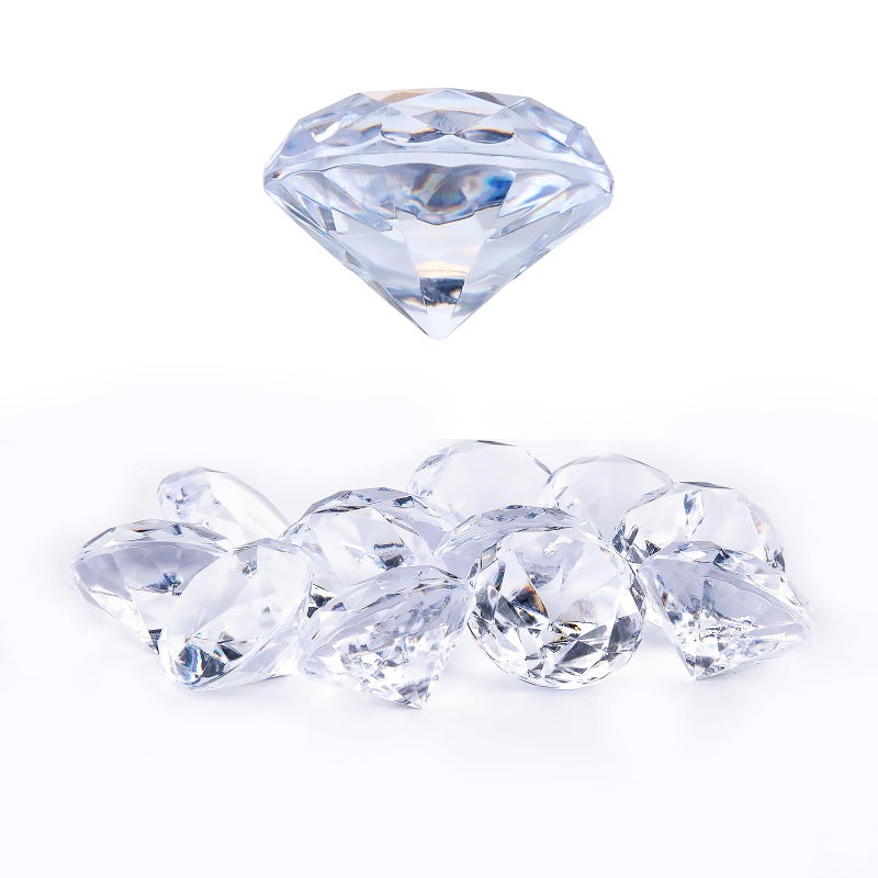 Niceup 26PCS Fake Diamonds Gem Toys 15in Clear Pool Diving Gems Acrylic Plastic Gemstones for Kids Party Dcor Jewels Treasure Hunt Hiding Sensory Bin Filler Toys Craft Supplies - Image 3