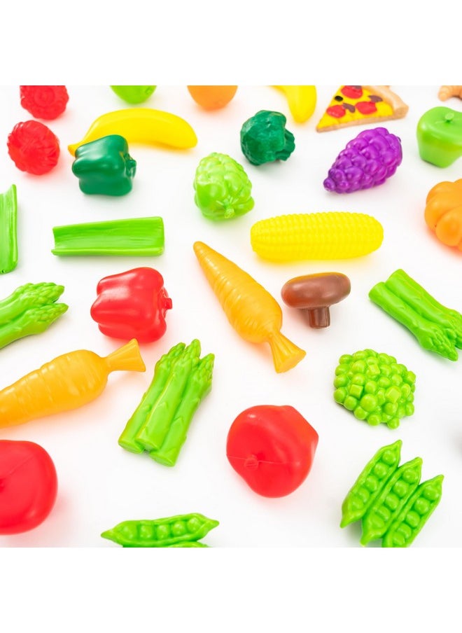 KidKraft - 115Piece Deluxe Tasty Treats Pretend Play Food Set Plastic Grocery And Pantry Items Gift For Ages 3+ - Image 1