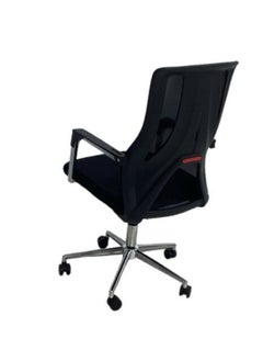 SMART HOME Ergonomic office chair set of 2 chairs, foldable computer chair, meeting chair, visitor and conference training chair, polyurethane padded mesh office chair  - Image 4