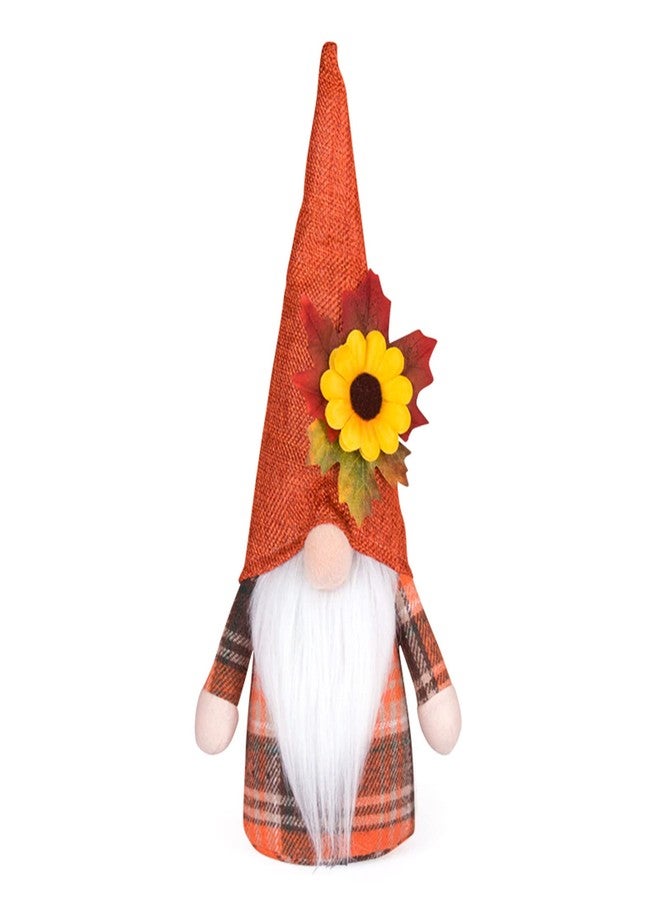 Cherjoury Thanksgiving Gnomes Handmade Fall Gnomes Scandinavian Swedish Figurines Plush Ornaments for Kitchen Shelf Decorations Fall Gnomes Decorations, Male - Image 1