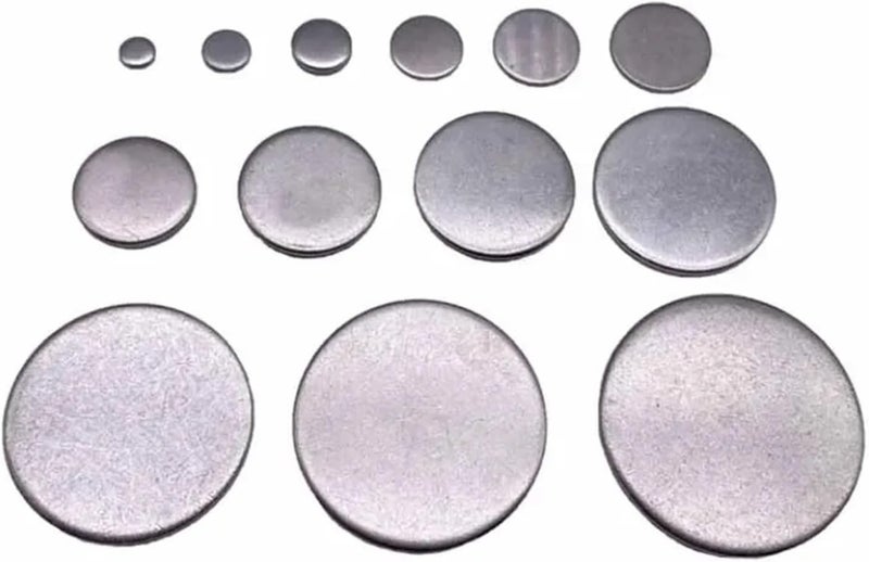 Stainless Steel Circular Plates Metals Round Shee 1/2/3/5/10Pcs 304 Stainless Steel Round Sheet Circular Plate 6mm-80mm Thick 1/1.1/1.3/1.8/2.7mm(2.7mm*9mm 10pcs) - Image 5