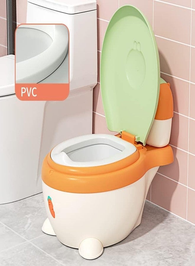 Ndola Real Feel Potty,Toddler Potty,Baby Potty Training Toilet,Baby Potty Training Toilet Simulated Portable with Thickened PU Cushion Real Feel Potty for Toddlers(White), Portable Potty for Toddler - Image 4