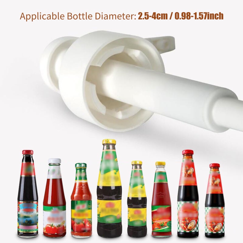 Bottle Pump: 8ml Quantitative Precision, Lockable Spill-proof Top, Durable Abs Pe Pp Material - Snap-on Design Liquid Dispenser for Bathroom Kitchen
``` - Image 4