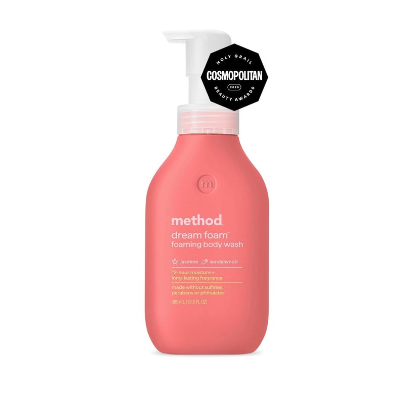 Method Dream Foam, Foaming Body Wash, Jasmine + Sandalwood, 13.5 oz - Image 1