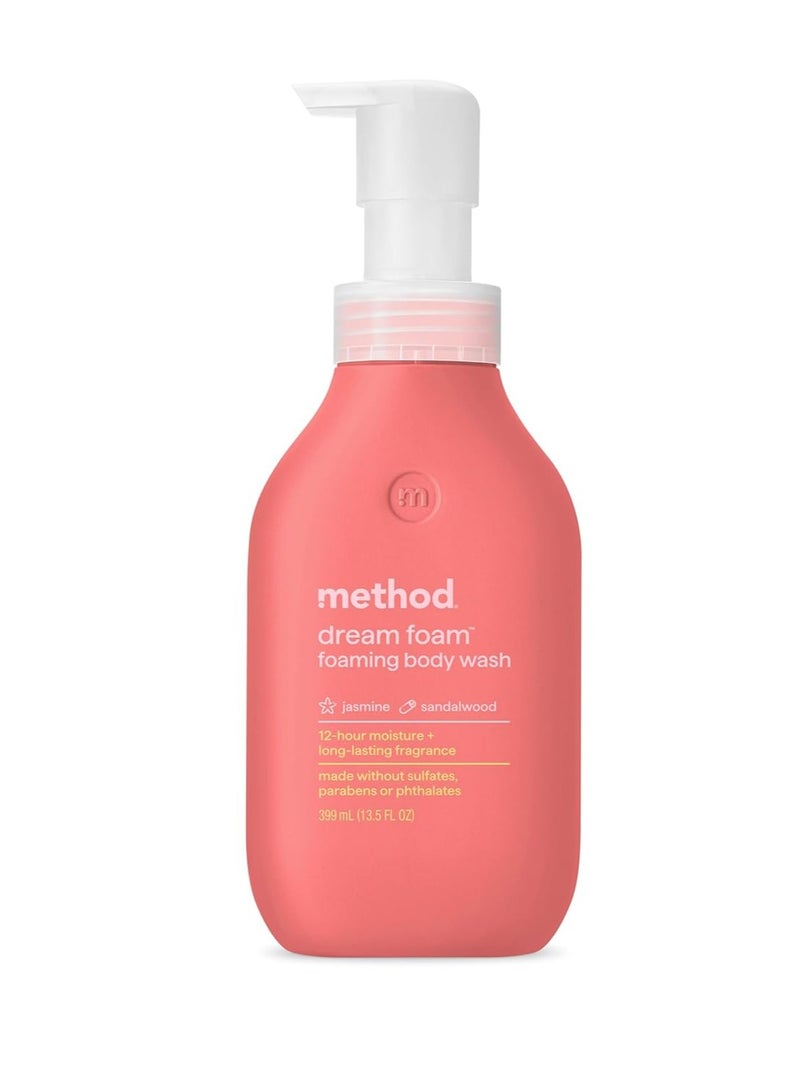 Method Method Dream Foam, Foaming Body Wash, Jasmine + Sandalwood, 13.5 oz - Image 1