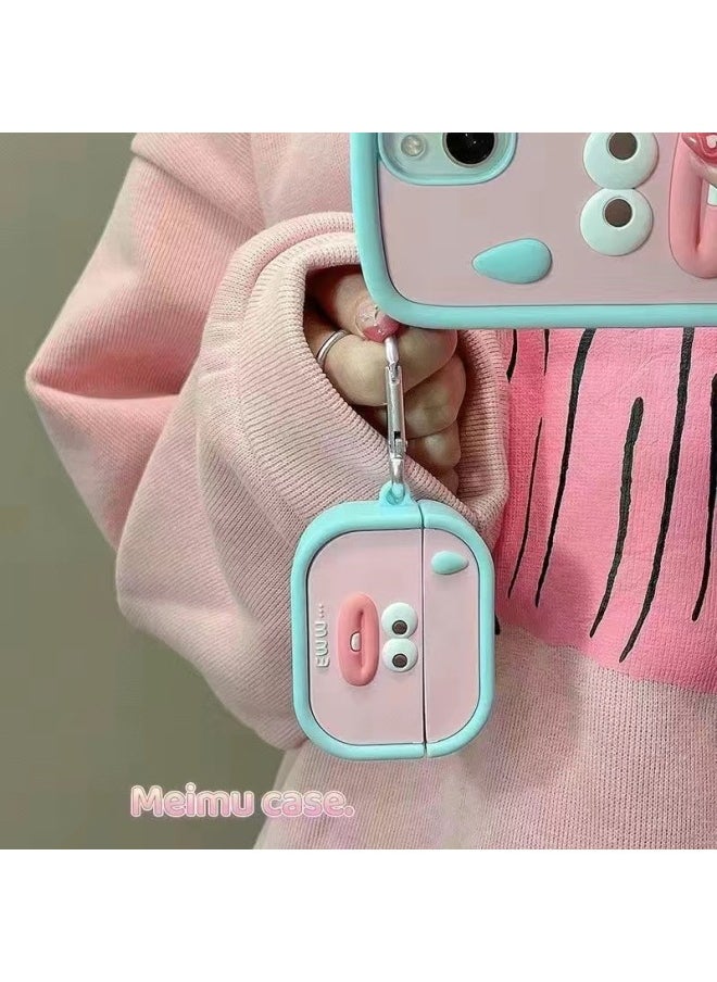 Generic - Apple AirPods1/2/3/4 Generation Silicone Protective Case AirPodsPro2 Generation 4/5 Generation Cartoon Protective Case-Color:Gate Tooth Expression Pack-Applicable Model:Airpods 3 Generations - Image 1