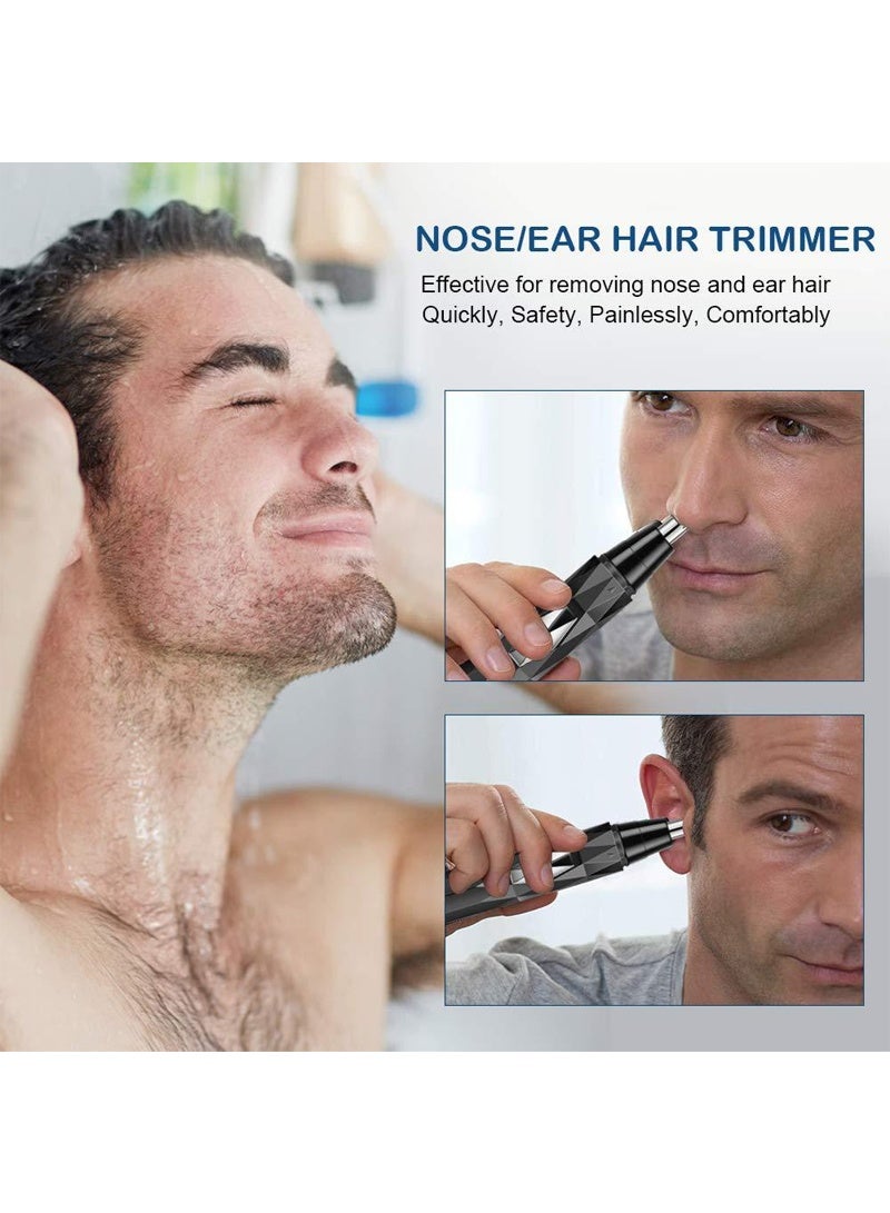 CAYGA Electric Ear and Nose Hair Trimmer, 2 in 1 Hair Shaver, Rechargeable Hair Remover (Black) - Image 4