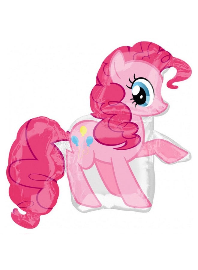 Amscan Anagram My Little Pony Pinkie Pie Supershape Foil Balloon, 1 Count, Pink, My Little Pony, 30x33 Inches, Birthday, Children, Unisex - Image 1