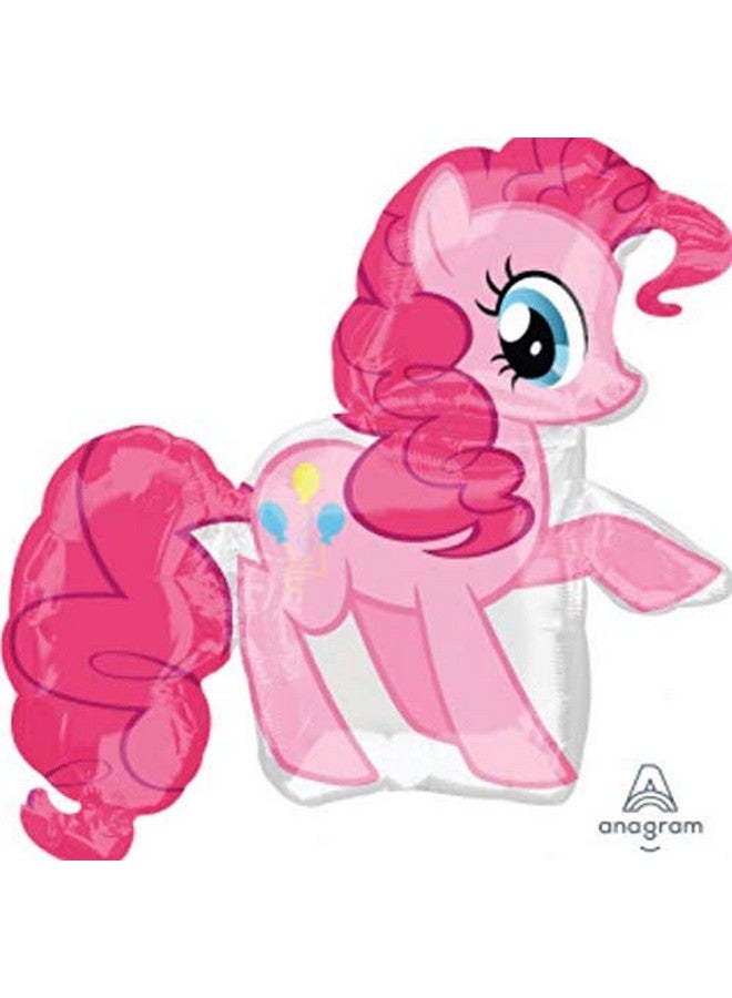 Amscan Anagram My Little Pony Pinkie Pie Supershape Foil Balloon, 1 Count, Pink, My Little Pony, 30x33 Inches, Birthday, Children, Unisex - Image 2