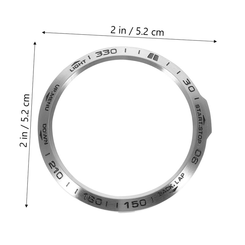 Stainless Steel Protective Case Cover For Garmin 6X Watch Anti Scratch Bumper Frame Sliver - Image 3