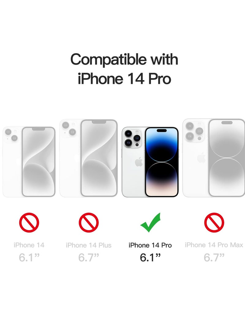 جي تيك حافظة JETech لهاتف iPhone 14 Pro مقاس 6.1 بوصة، غطاء ممتص للصدمات مضاد للخدش وظهر شفاف - Image 2