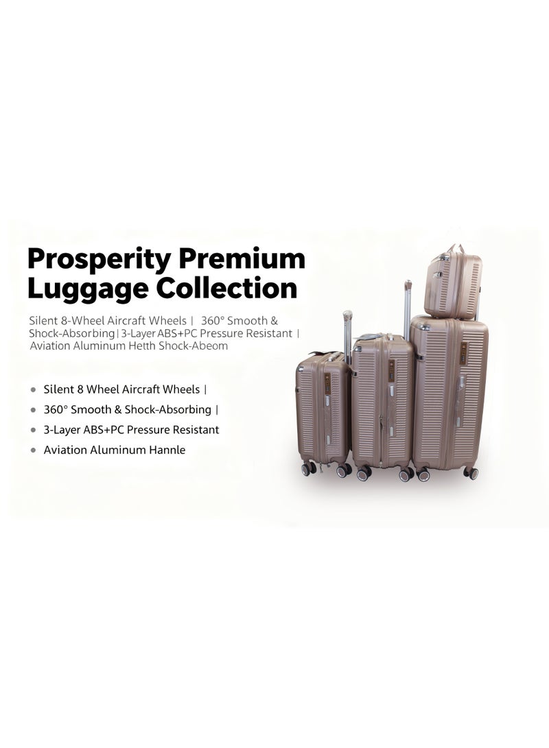 الازدهار أمتعة Prosperity المتميزة القابلة للتوسيع مع 8 عجلات صامتة، خفيفة الوزن من مادة ABS+PC، مقاسات متعددة للسفر الفاخر - Image 4