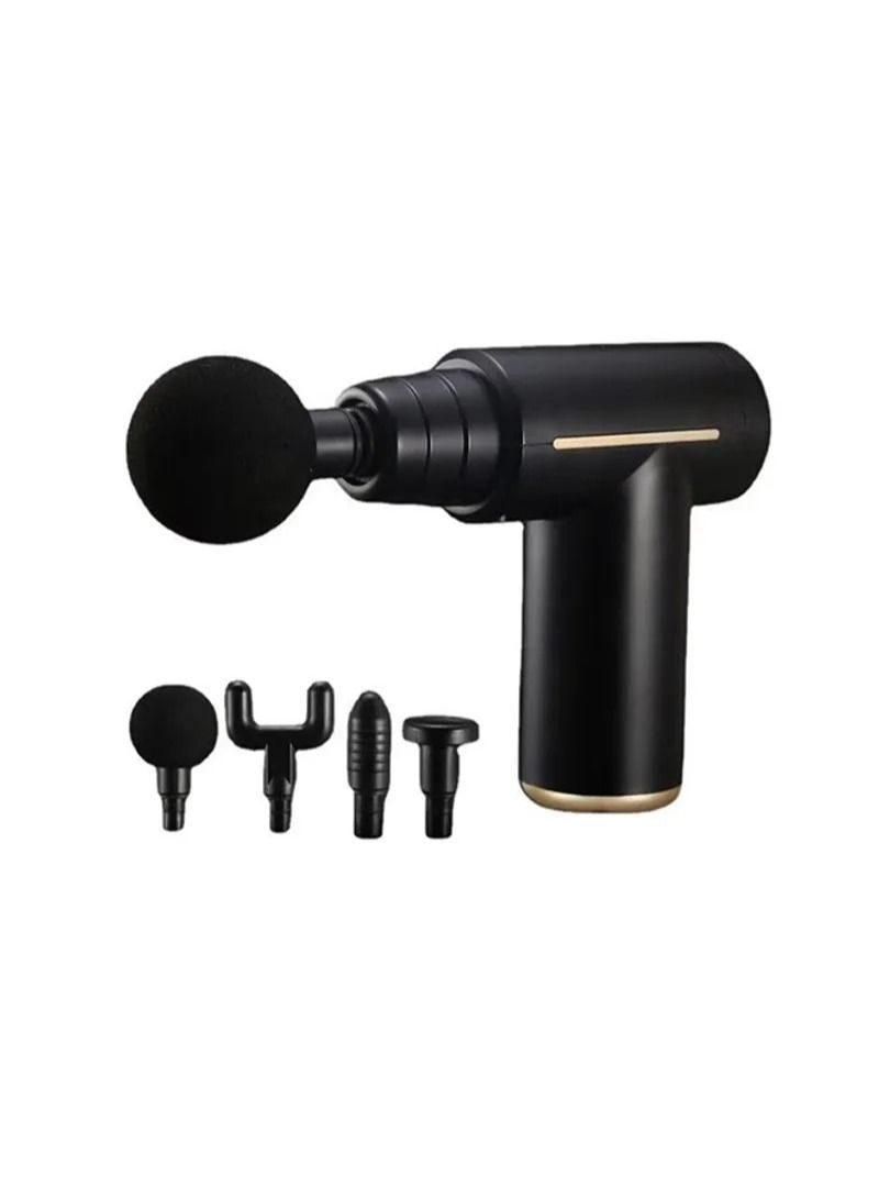 Buna 4 In 1 Mini Massage Gun Muscle Massager Black - Image 1