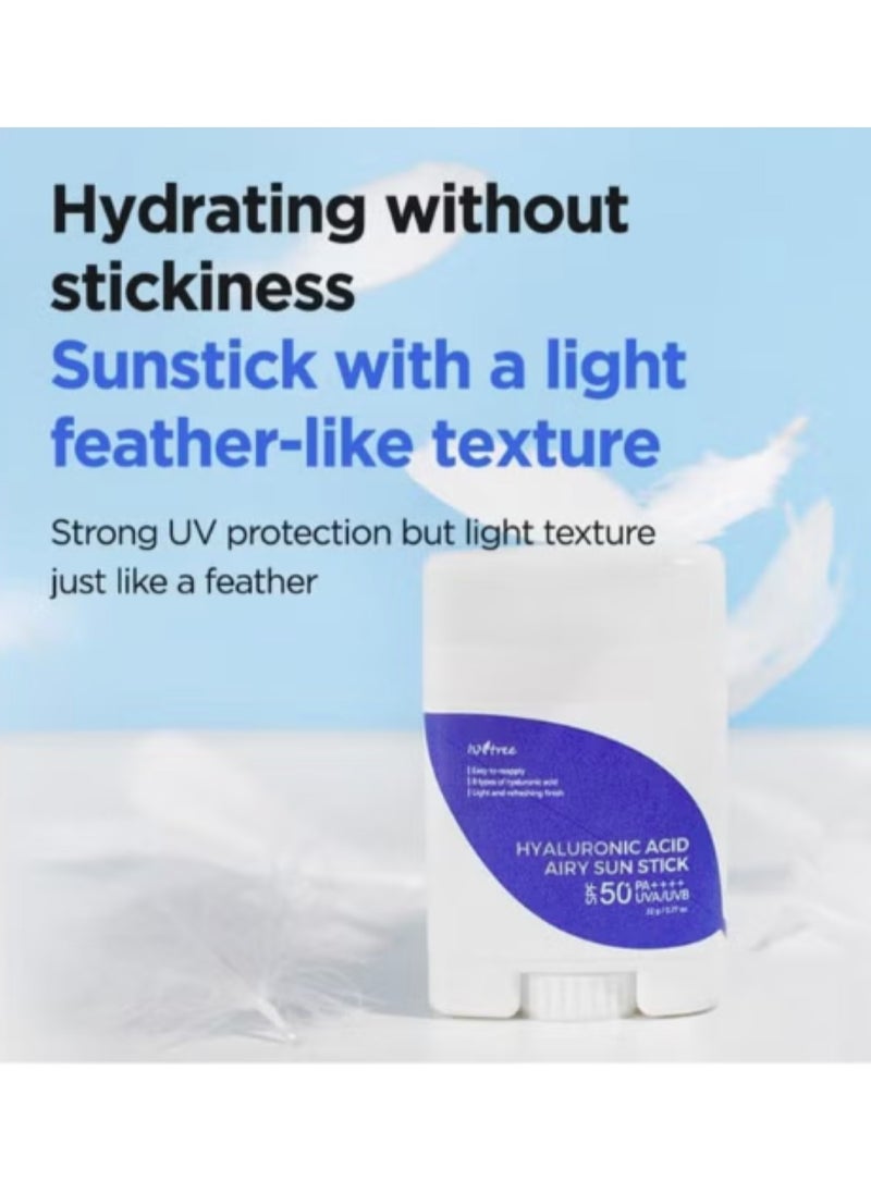 ISNTREE - ISNTREE HYALURONIC ACID AIRY SUN STICK SPF 50+ PA++++ 22g - Image 1