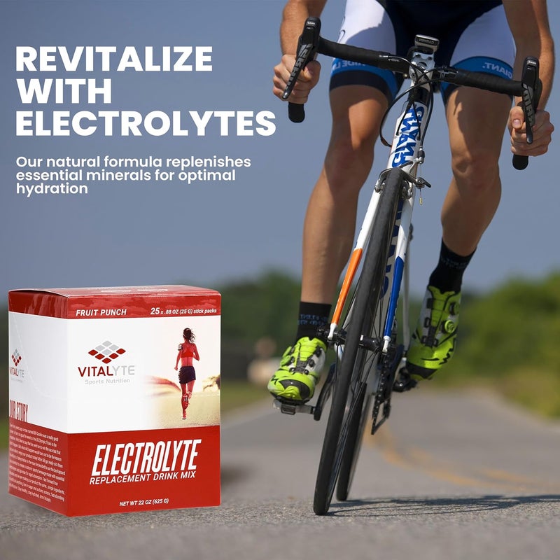 Vitalyte Electrolytes Packets Isotonic Sports Drink  Electrolytes Powder Packets Sports Nutrition Electrolyte Replacement Drinks Dehydration Relief Packets - Image 5