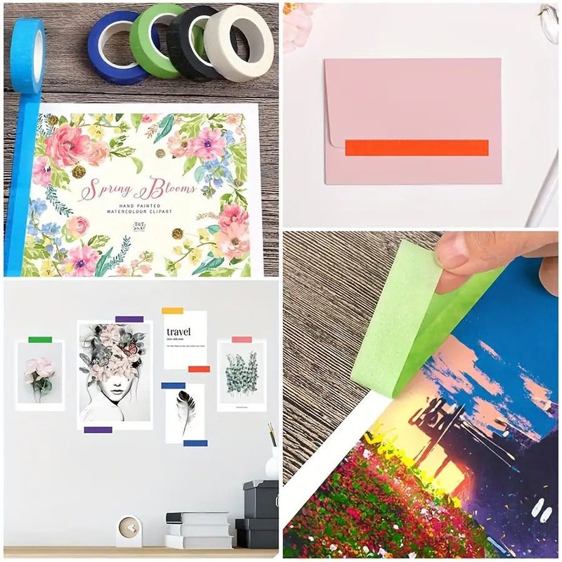 12 Colors Decorative Tape 2cm x 10m Multipurpose DIY Craft Art Supplies Smooth Surface - Image 5