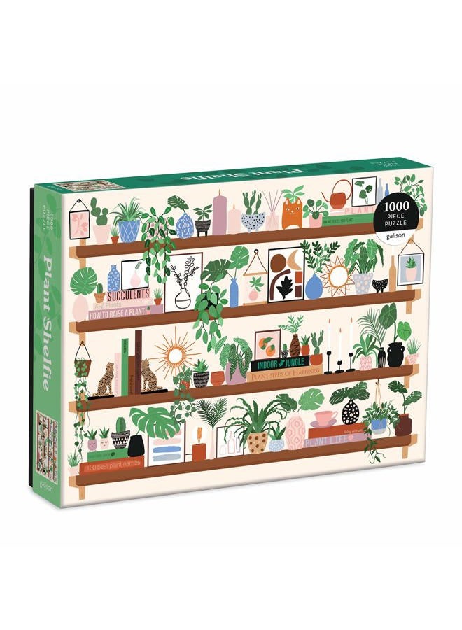 Galison Plant Shelfie 1000 Piece Puzzle - Image 1