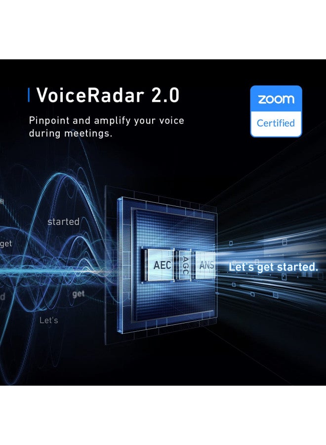 AnkerWork SR500 Conference Speaker and Microphone with Deep Learning, 8 Mics, 48 kHz, Connect 5 Speakerphones in Daisy Chain, AI Noise Cancellation, Premium Pickup in Conference Rooms Up to 45 People
