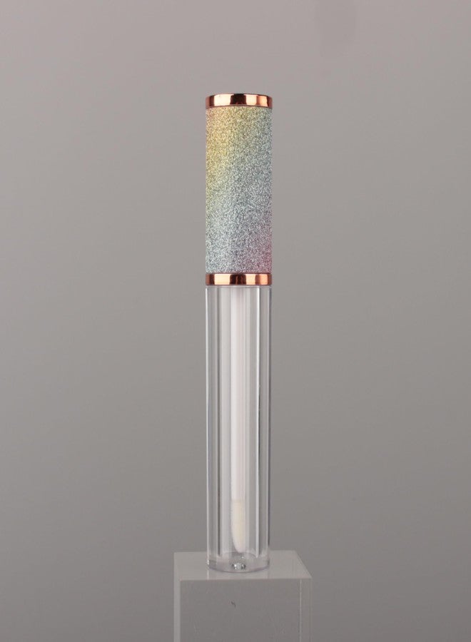 COSIDEA 15pcs Round Empty 5ml 0.17oz lip gloss tubes with wand and rainbow leather cap Lipgloss tube containers for lip oil packing - Image 5