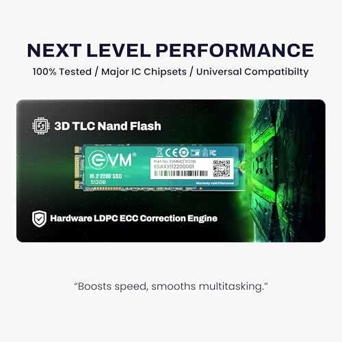 EVM 512GB M.2 SATA SSD 2280 | Internal SSD | Up to 540MB/s Read 450MB/s Write | High Speed Laptop Storage | 5 Year Warranty (EVMM2/512GB) - Image 4